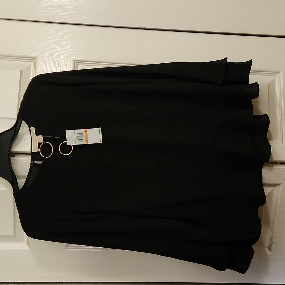 Michael Kors dressy black blouse